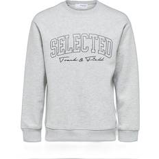 Selected Sweaters Selected Sweatshirt Slhrelaxwelter Gris