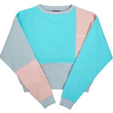 Femme - Turquoise Pulls Sweatshirt Crop Cutout - Rose