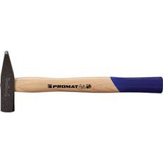 Empuñadura de Madera Martillos de bola recta Promat Schlosserhammer 800g Stiel 350 mm Hickory Martillo de bola recta