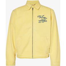 Polo Ralph Lauren Yellow Outerwear Polo Ralph Lauren Mens Lemon Crush Vintage-logo Cotton Windbreaker Jacket