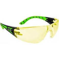 Brown Protective Gear Armour Armour Up Wraparound Safety Glasses Amber Lens