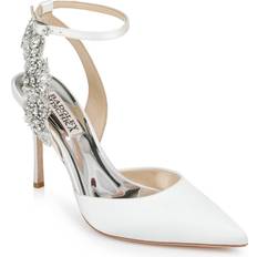 Badgley Mischka Women's Blanca Pump, White Satin