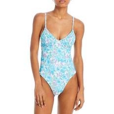 Aqua Swimsuits Aqua Smocked Underwire One Piece Swimsuit 100% Exclusive Blue