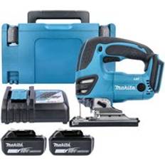 Makita Jigsaws Makita DJV180Z 18V LXT Li-ion Cordless Jigsaw With 2 x 6.0Ah Batteries, Charger & Case