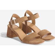 Nisolo Stella Go-To Block Heel Taupe Suede