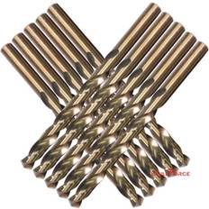 Forza Drillforce 10pcs 1/8" cobalt drill bit set hss m35 twist tools metal drill bits Blue