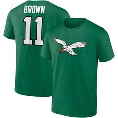 Philadelphia Eagles T-shirts Fanatics Men's A.j. Brown Kelly Green Philadelphia Eagles Player Icon Name and Number T-shirt Kelly Green