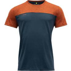 Devold Hombre Ropa Devold Of Norway Norang Merino Short Sleeve T-shirt Orange,Grey Man