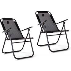 Royalford Folding Camping Chairs Adults, Portable Pack of 2