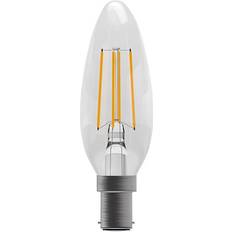 Light Bulbs Bell Dimmable Clear LED Filament Candle B15 4000K 3.3W