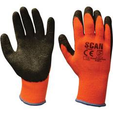 Scan thermal latex coated gloves size 9 pack 5