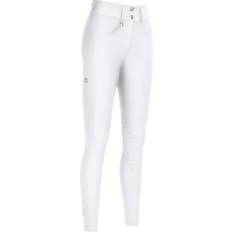 Beige Rijdersuitrusting Pikeur Damesbroek met volledige grip Midwaist SD Blanc