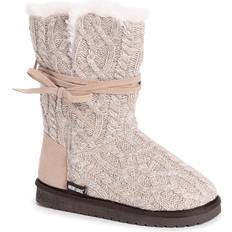 Faux Fur Boots Muk Luks Essentials Clementine Bootie Women's Light Pink/Grey Boots Winter