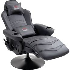 Homcom Fåtöljer Homcom Gaming Med Massagefunktion Fotstöd Fåtölj