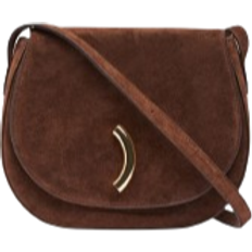 Little Liffner Maccheroni Saddle Bag – Dark Brown Suede