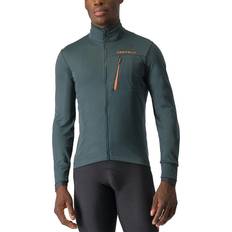 Castelli Jackor Castelli Go Jacket Cykeljacka Herr - Rover Green/Red Orange