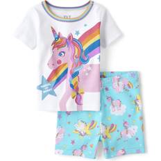 The Children's Place 18-24M Nightwear The Children's Place Baby And Toddler Girls Unicorn Snug Fit Cotton Pajamas 12-18 Gulfstream