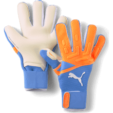 Orange Goalkeeper Gloves Puma Future Pro Hybrid Goalkeeper Soccer Gloves, Orange/Blue