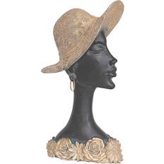 Bruna - Dam Hattar Romimex Bust Romimex Brown Resin Lady Hat 15 x x