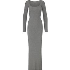 Soft Lounge Long Sleeve Dress - Heather Grey