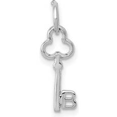 White Gold Charms & Pendants Bagatela Sold by: UnbeatableSale Local, 14K White Gold Key Letter Initial Charm