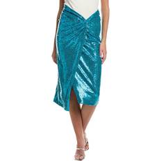 Turquoise - Women Skirts Michael Kors Michael Kors Collection Sequin Pareo Skirt