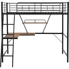 Steel Loft Beds MOEO Twin Size Metal Loft Bed