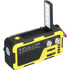 Radios Sohindel Emergency Weather Radio Portable with Solar Charging Hand Crank AM/FM/NOAA Weather