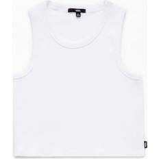 Vans Tank Tops Vans Kids Drew Rib Tank - White