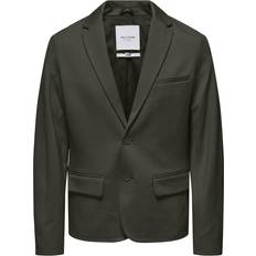 3XL - Hombre Blazers Only & Sons Chaqueta saco 'MARK' verde oscuro