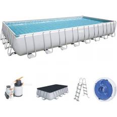 Bestway Power Steel Rectangular Pool Set 9.56x4.88x1.32m