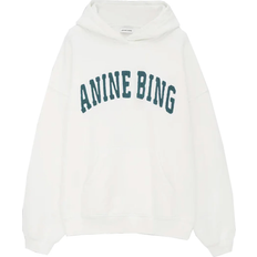 Anine bing hoodie Anine Bing Harvey Sweatshirt - Ivory With Dark Sage