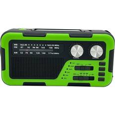 Radios Sohindel Emergency Weather Radio Portable with Solar Charging Hand Crank AM/FM/NOAA Weather