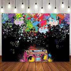 Fotobakgrunder GOOOOODS Colorful Disco Hip Hop Photography Background 240x180cm