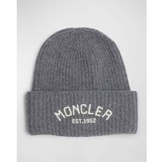 Moncler Accessories Moncler Enfant Boys Grey Knitted Wool Beanie