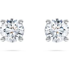 Swarovski White Gold Earrings Swarovski Eternity stud earrings, Laboratory grown diamonds ct tw, 18K white gold White