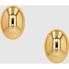 Anine Bing Oval Dome Earrings Gold 14k Gold One