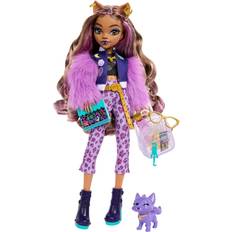 Animals Dolls & Doll Houses Mattel Monster High Clawdeen Wolf Fashion Doll with Pet Dog Crescent & Accessories HRP65