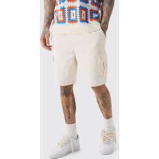 Maat 44 Shorts boohooMAN Tall Cord Cargo Shorts - Stone