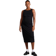 Midiklänningar Gravid- & Amningskläder Lindex Mom Amningsklännning Black