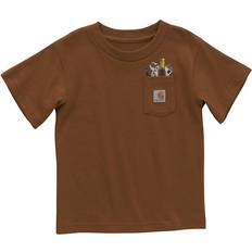 Carhartt Boys Short Sleeve Tool Pocket T-Shirt Brown