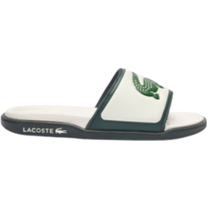 Herren - Netzgewebe Slides Lacoste Serve Dual - Off White/Dark Green