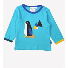 Toby Tiger Organic Penguin Applique Long-Sleeve T-Shirt 6-7y