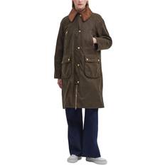 Barbour Outerwear Barbour Women's Ebberston Corduroy-Collar Waxed Jacket Beech/Classic