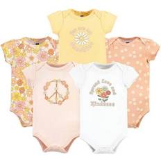 Children's Clothing Sold by: Hudson Childrenswear, Hudson Baby Infant Girl Cotton Bodysuits Peace Love Flowers Pack Preemie