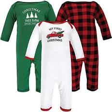 Children's Clothing Hudson Baby Unisex Baby Cotton Coveralls Christmas Tree, 9-12 Months