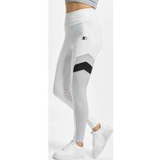 White Tights Urban Classics Starter black label damen leggings highwaist sports leggings white/black
