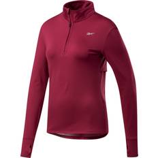 Reebok Women Sweaters Reebok Sweatshirt Frau Running 1/4 Zip Rose