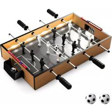 Table Sports Costway 51cm Foosball Table Kids Adults Tabletop Football Table w/LED Lights