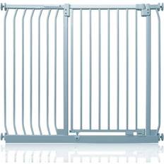 Stair Gate Safetots Safetots Extra Tall Elite Safety Gate, 116Cm 125Cm, Matt Grey, Extra Tall 96.8Cm In Height, Pressure Fit Stair Gate One Size